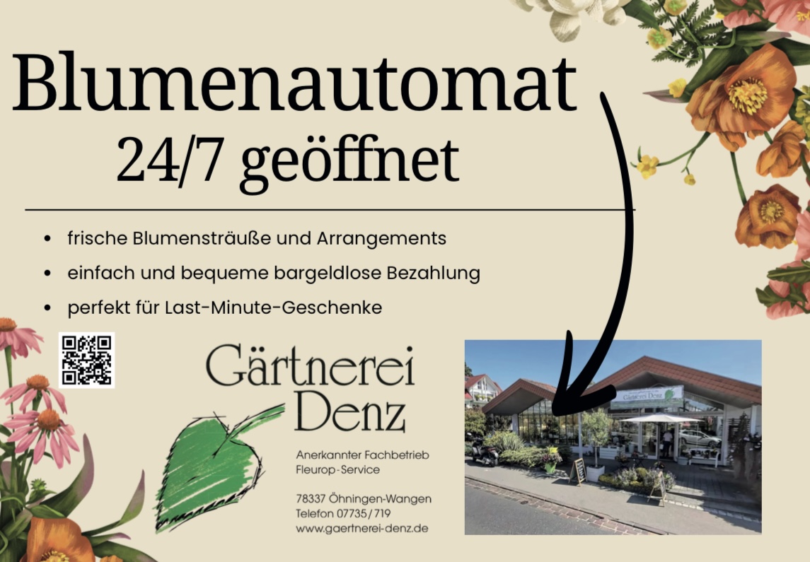 • frische Blumensträuße und Arrangements • einfach und bequeme bargeldlose Bezahlung • perfekt für Last-Minute-Geschenke